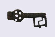 Key, Copper alloy, Roman