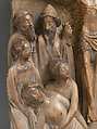 The Crucifixion, School of Nottingham (British), Alabaster with paint and gilding, British