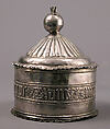 Pyx, Silver with silver-gilt interior, Spanish