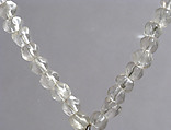 Necklace and Pendant Cross, Rock crystal, silver mount, Coptic (Egypt)