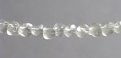 Necklace and Pendant Cross, Rock crystal, silver mount, Coptic (Egypt)