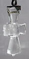 Necklace and Pendant Cross, Rock crystal, silver mount, Coptic (Egypt)