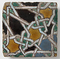 Wall Tile, Earthenware, glaze, Spanish