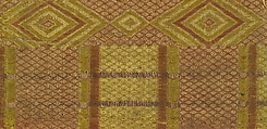 Textile with Geometrical Designs, Silk, German