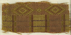 Textile with Geometrical Designs, Silk, German