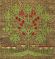 Textile, Silk, linen and gold thread, German