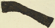 Textile with Foliated Ornament and Eagle's Head, Silk, metal thread, Italian
