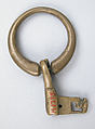 Key on Ring, Copper alloy, Byzantine
