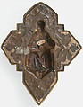 Plaque with Christ in Majesty, Copper-gilt, Italian