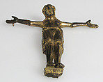 Crucifix, Copper alloy, gilding, German
