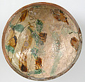 Bowl, Earthenware, glazed (Mezzo-maiolica), Byzantine