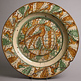 Plate, Earthenware, tin-glaze, Italian