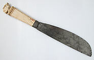 Steel Knife with Ivory Handle, Elephant ivory, steel, Italian