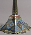 Pricket Candlesticks, Champlevé enamel, copper, French
