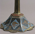 Pricket Candlesticks, Champlevé enamel, copper, French