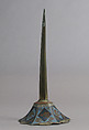 Pricket Candlesticks, Champlevé enamel, copper, French