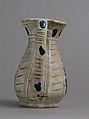 Jug with Figure in Profile, Tin-glazed earthenware, Italian