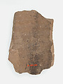 Ostrakon, Pottery fragment with ink inscription, Coptic