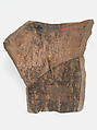 Ostrakon, Pottery fragment with ink inscription, Coptic