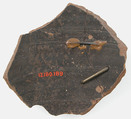 Ostrakon, Pottery fragment with ink inscription, Coptic