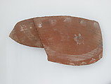 Ostrakon, Pottery fragment with ink inscription, Coptic
