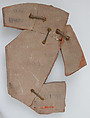 Ostrakon, Pottery fragment with ink inscription, Coptic