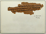Papyri Fragments, Papyrus and ink, Coptic