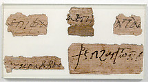 Papyri Fragments, Papyrus and ink, Coptic
