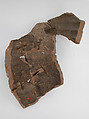 Ostrakon, Pottery fragment with ink inscription, Coptic