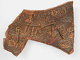 Ostrakon, Pottery fragment with ink inscription, Coptic