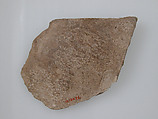 Ostrakon, Limestone with ink inscription, Coptic