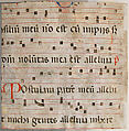 Manuscript Illumination with Scenes of Easter in an Initial A, from an Antiphonary, Nerius (Italian, Bolognese, active 1310–1325), Tempera, ink, and gold on parchment, Italian