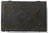 Box, Leather (tooled) over wood core, Italian