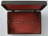 Box, Leather (tooled) over wood core, Italian