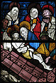 Stained Glass Panel with the Entombment, Pot metal, white glass, vitreous paint, silver stain, German