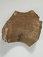 Ostrakon with a Letter from Epiphanius to Andrew, Pottery fragment with ink inscription, Coptic