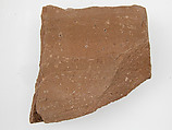 Ostrakon, Pottery fragment with ink inscription, Coptic