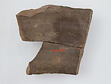 Ostrakon, Pottery fragment with ink inscription, Coptic