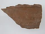 Ostrakon, Pottery fragments with ink inscription, Coptic