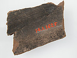 Ostrakon, Pottery fragments with ink inscription, Coptic