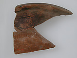 Ostrakon, Pottery fragment with ink inscription, Coptic