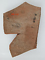 Ostrakon with a Letter, Pottery fragment with ink inscription, Coptic