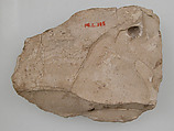 Ostrakon with a Letter, Limestone with ink inscription, Coptic