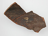 Ostrakon with Acrostic Hymn of the Passion, Pottery fragment with ink inscription, Coptic