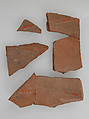Ostrakon with Biblical Text, Pottery fragments with ink inscription, Coptic