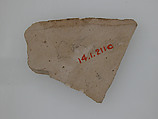 Ostrakon, Limestone fragments with ink inscription, Coptic