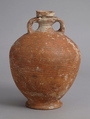 Ribbed Amphora, Earthenware, Coptic
