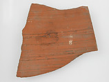 Ostrakon, Pottery fragment with ink inscription, Coptic