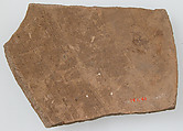 Ostrakon, Pottery fragment with ink inscription, Coptic