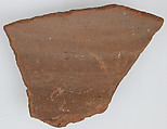 Ostrakon, Pottery fragment with ink inscription, Coptic